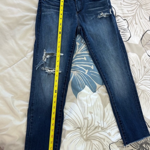 BLANK NYC • Blue Ripped Straight Leg Jeans • sz 29 • - Picture 11 of 13